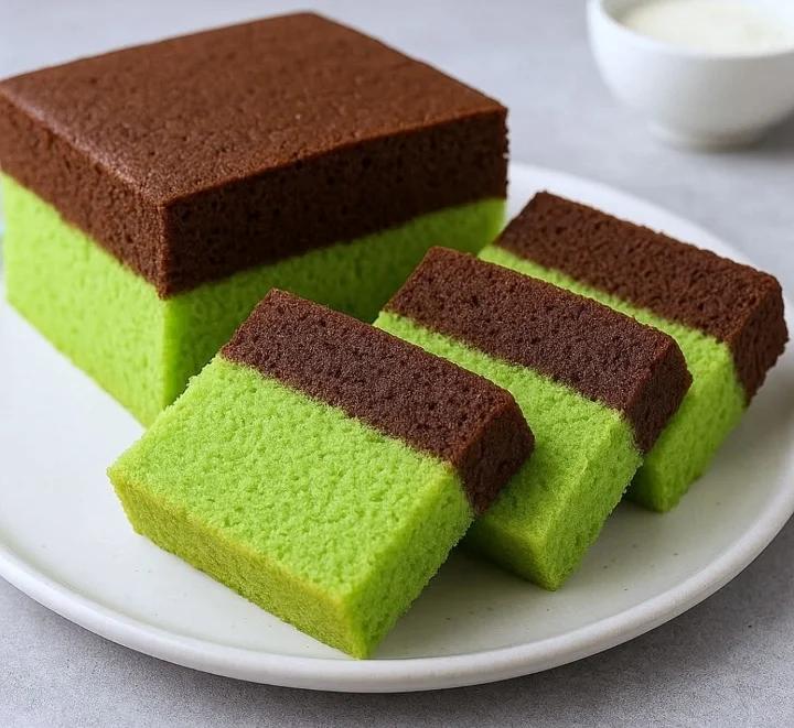 Bolu Lapis Pandan Coklat Lembut & Wangi, Untuk Sajian Spesial
