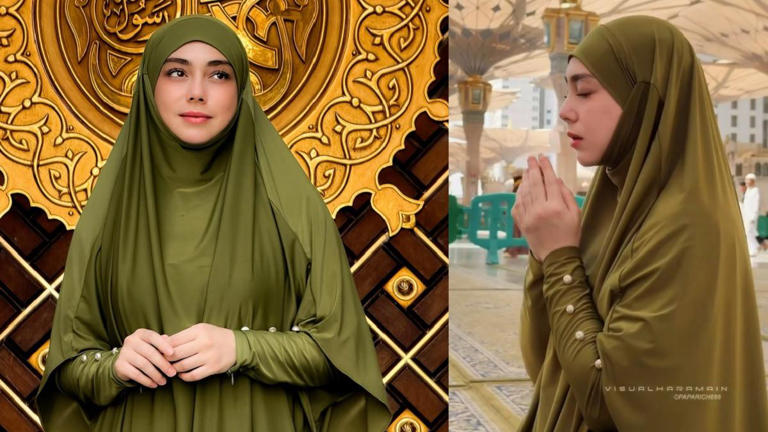 Ketenangan! Celine Evangelista Pindah Madinah Dengan Anak