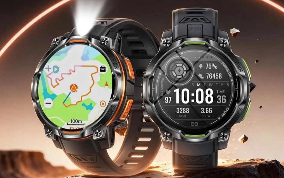 Smartwatch Petualang! Rollme Hero K1 Warna Black & Storm Gray