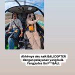 Usai Kecewa! Ria Ricis Pamer Terbang Naik Helikopter Di Bali