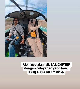 Usai Kecewa! Ria Ricis Pamer Terbang Naik Helikopter Di Bali